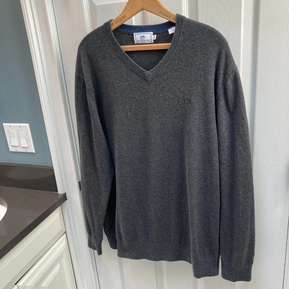 Southern Tide 100% Cotton V-Neck Sweater Size XL - Picture 2 of 5